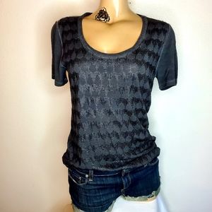 RECH Paris black sequin t shirt size 36 (6)